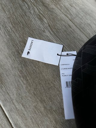 Mochila Lacoste Gris
