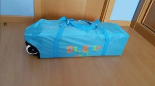 Cuna de viaje plegable para bebé con colchón