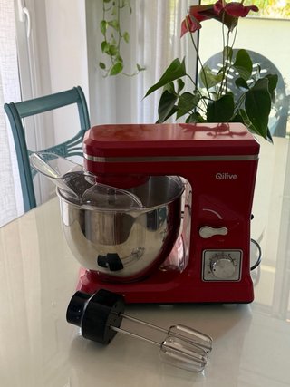 Batidora amasadora Qilive Roja