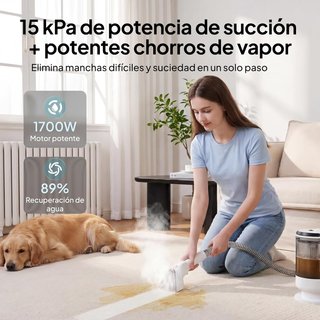 Aspiradora Agua Tapicerías Vapor Livatro 1700W