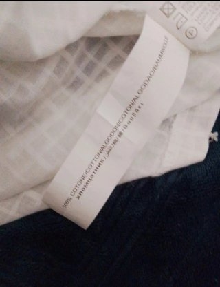 Abito estivo bianco a quadri