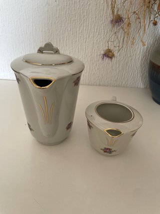 Cafetera y jarra Manufacturas Cerámicas
