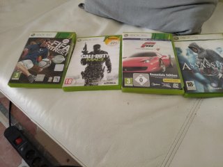4 carcasa  XBOX 360: FIFA, COD, Forza, Assassin's