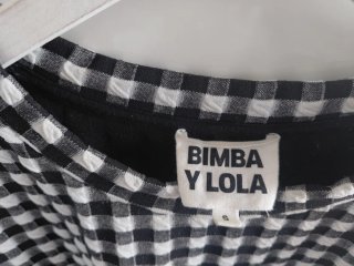 Camiseta Bimba y Lola cuadros vichy Talla S