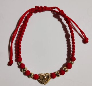 Pulsera Hilo Rojo Oro 18kl
