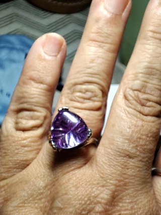 Anillo y pendientes plata Luxenter Amatista.