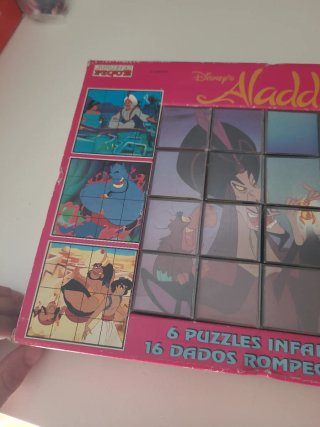 Disney Aladdin 6 Puzzles de cubos