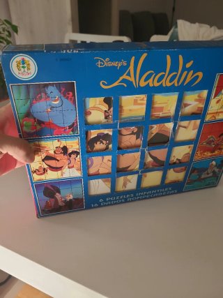 Disney Aladdin 6 Puzzles de cubos