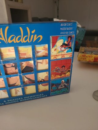 Disney Aladdin 6 Puzzles de cubos