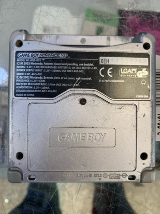 Game Boy Advance SP Plateado