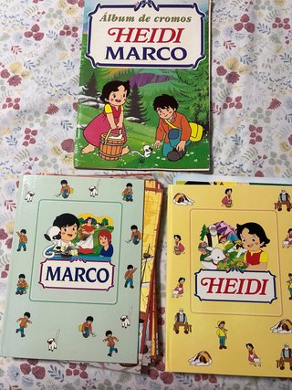 Colección Álbumes Heidi y Marco Cromos