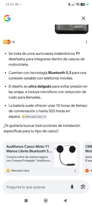 Y1 Auriculares Inalámbricos para Casco