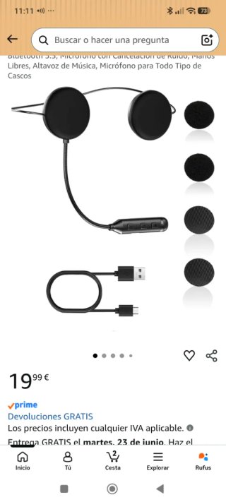 Y1 Auriculares Inalámbricos para Casco