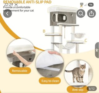 Rascador gato con mueble madera