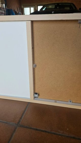 Mueble TV moderno 160cm blanco y madera