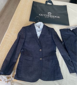 Traje de Verano GUTTERIDGE Talla M Gris