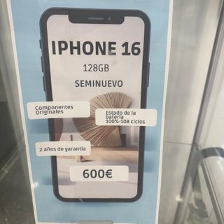iPhone 16 128GB Negro