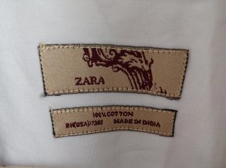 Camisa Zara Vintage Flores Bordadas