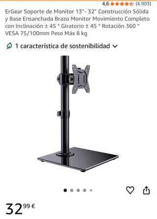 Pie de monitor escritorio