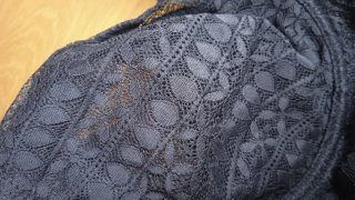 Conjunto Etam sujetador y braga negro encaje