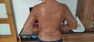 Cazadora Piel Naf Naf Mujer Cremalleras
