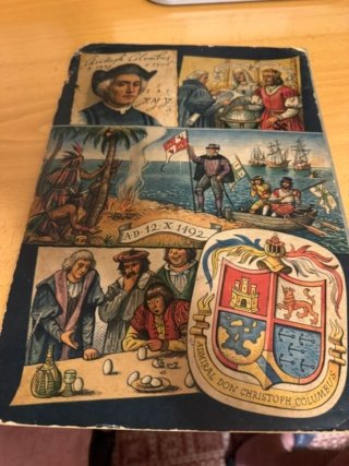 Antiguo Pop-Up Descubrimiento de América