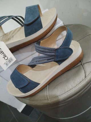 Sandali Cleiks Donna Blu/Beige N.38