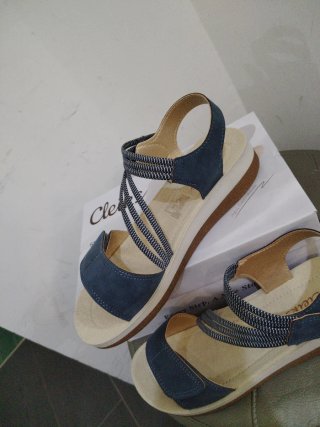 Sandali Cleiks Donna Blu/Beige N.38