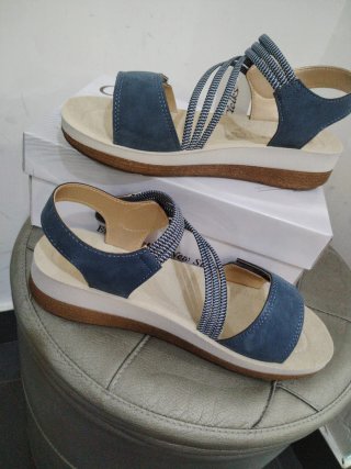 Sandali Cleiks Donna Blu/Beige N.38