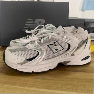 New Balance 530 Talla 44 Blanco Plata Marino