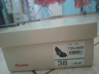 Scarpe eleganti tacco alto Bata nere