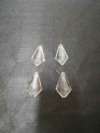 Prismas de cristal colgantes (4 unidades)