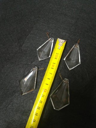 Prismas de cristal colgantes (4 unidades)