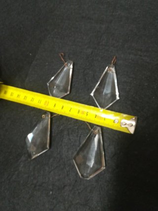 Prismas de cristal colgantes (4 unidades)