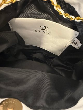 Bolso Chanel Blanco y Dorado