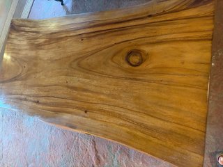 Impresionante Mesa de centro de madera teca maciza