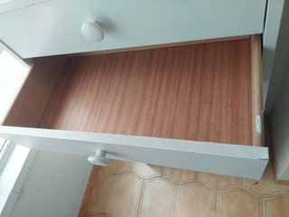 Mueble cajonera madera blanco
