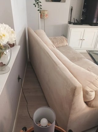Sofá de 3 plazas beige