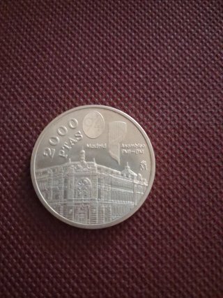 Moneda 2000 pesetas Juan Carlos I 1994