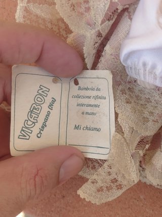 Bambola porcellana da collezione "Vicabon" vintage