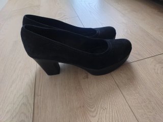 Zapatos tacón plataforma Weekend negro 39 de ante