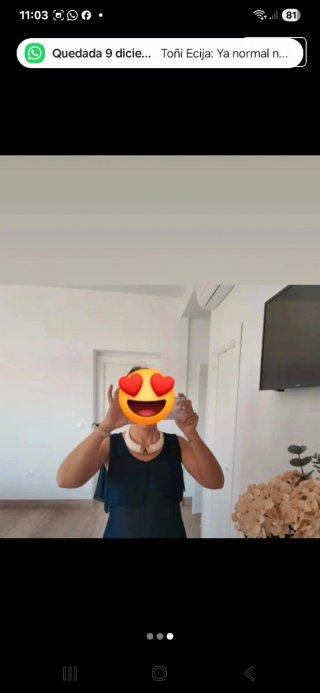 Blusa gasa azul marino