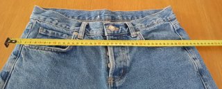 Pantalón vaquero corto tie-dye