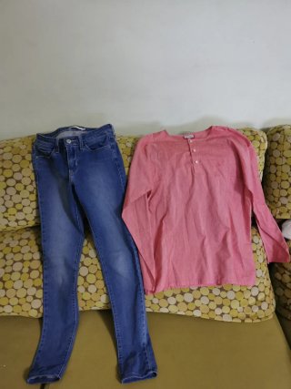 Conjunto Camisa Neck&Neck 12 años y Vaqueros Levis