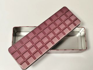 Caja metálica diseño tableta chocolate