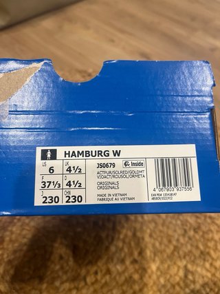 Zapatillas Adidas Hamburg Morado/Rojo