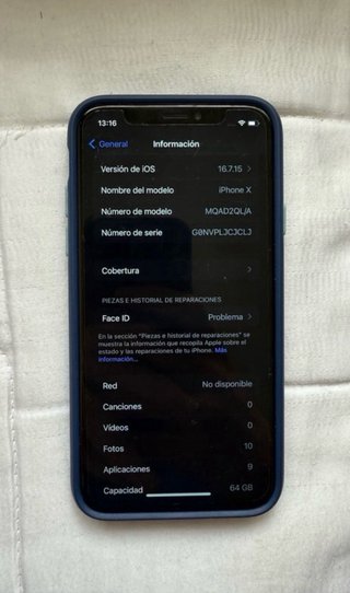 iPhone X Apple Plata/Gris Espacial