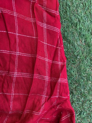 Camisa roja a cuadros