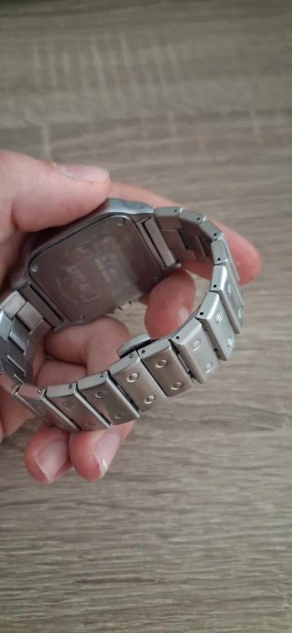 Reloj  Plata y Blanco