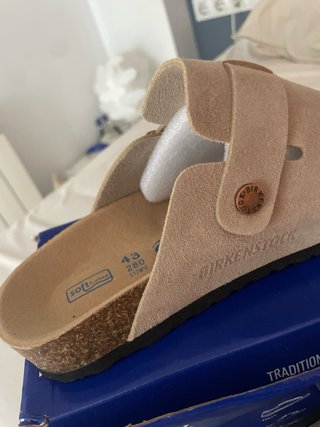 Zuecos Birkenstock Beige Talla 43